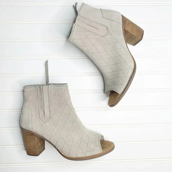Toms Majorca Peep Toe Booties - Picture 3 of 10